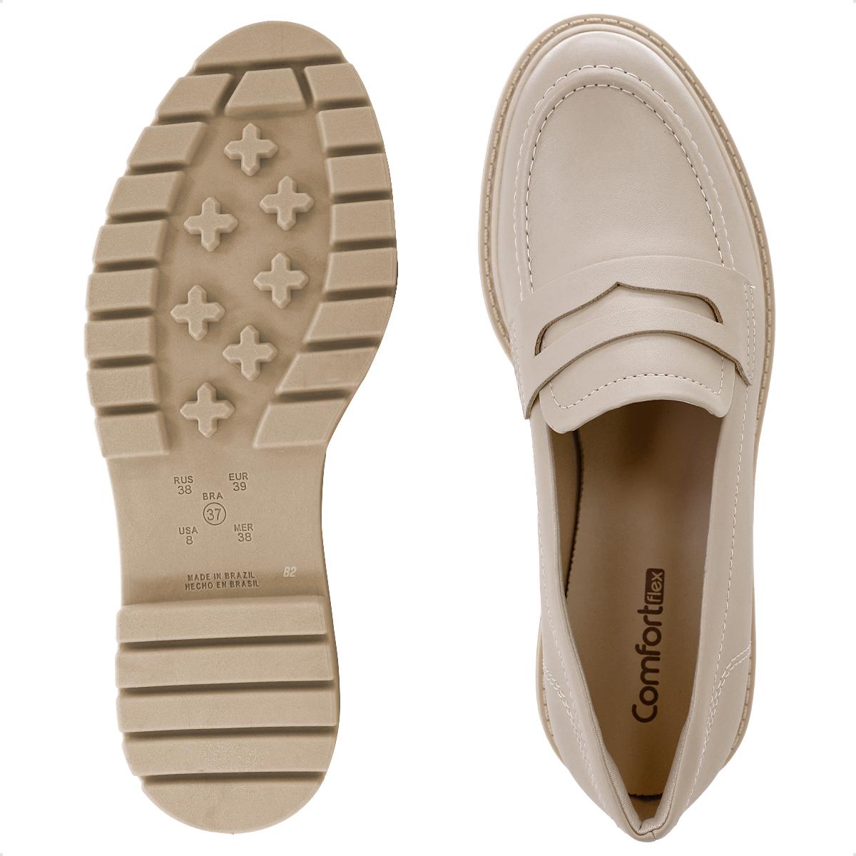 Mocassim Comfortflex Tratorado Nude