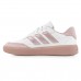 Tênis Adidas Courtblock Unissex Branco / Rosa