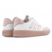 Tênis Adidas Courtblock Unissex Branco / Rosa