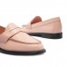 Mocassim Arezzo Bico Redondo Feminino Rosa Claro