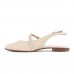 Sapato Beira Rio Slingback Fivela Feminino Creme / Bege