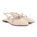 Sapato Beira Rio Slingback Fivela Feminino Creme / Bege