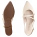 Sapato Beira Rio Slingback Fivela Feminino Creme / Bege