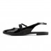 Sapato Beira Rio Slingback Fivela Feminino Preto / Preto