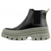 Bota Caterpillar Original Hardwear Chelsea Feminina Preto / Verde