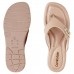 Chinelo Comfortflex Metallic Detail Feminino Nude / Dourado