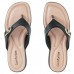 Chinelo Comfortflex Metallic Detail Feminino Preto / Dourado