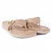 Chinelo Comfortflex Metallic Feminino Nude / Dourado