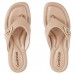 Chinelo Comfortflex Metallic Feminino Nude / Dourado