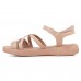 Sandália Comfortflex Fivela Feminina Nude / Nude