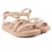 Sandália Comfortflex Fivela Feminina Nude / Nude