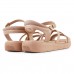 Sandália Comfortflex Fivela Feminina Nude / Nude