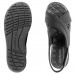 Sandália Comfortflex Tiras Cruzadas Feminina Preto / Preto