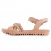 Sandália Comfortflex Tiras Feminina Nude / Nude