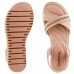 Sandália Comfortflex Tiras Feminina Nude / Nude