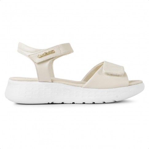 Sandália Comfortflex Ultra Conforto Feminina Creme