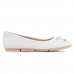 Sapatilha Comfortflex Laço Feminina Off White / Branco