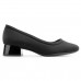 Scarpin Comfortflex Salto Bloco Feminino Preto / Preto