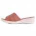 Tamanco Comfortflex Casual Feminino Rosa / Bege