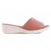 Tamanco Comfortflex Casual Feminino Rosa / Bege