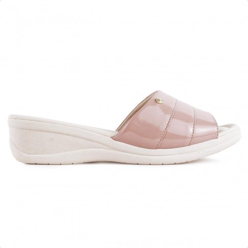 Tamanco Comfortflex Casual Feminino Rosa / Rosê