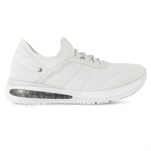 Tênis Comfortflex Style Feminino Branco / Cinza