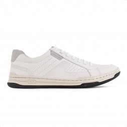 Sapatênis Democrata Denim Jay Masculino Off White / Cinza