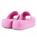 Chinelo Slide Melissa Free Plataforma Feminina Rosa Claro