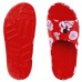 Chinleo Slide Melissa Free Print Mickey and Friends Feminino Vermelho / Rosa