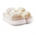 Sandália Melissa Cozy Slide M Lover Platform Feminina Bege / Nude