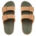 Sandália Melissa Cozy Slide M Lover Platform Feminina Bege / Verde