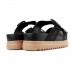 Sandália Melissa Cozy Slide M Lover Platform Feminina Preto / Bege