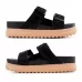 Sandália Melissa Cozy Slide M Lover Platform Feminina Preto / Bege