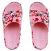 Chinelo Slide Mini Melissa Free Print Mickey and Friends Infantil Rosa / Vermelho