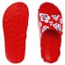 Chinelo Slide Mini Melissa Free Print Mickey and Friends Infantil Vermelho / Rosa