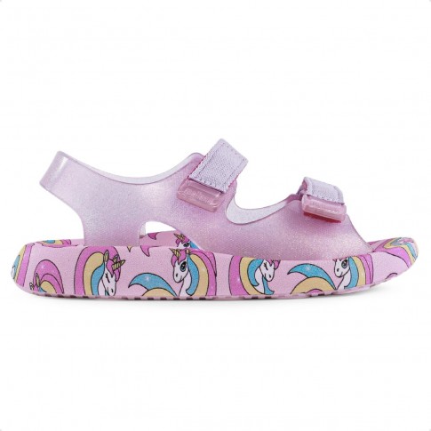 Sandalia Mini Melissa Mix Infantil Rosa / Lilás