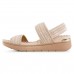 Sandália Modare Flatform Lisa Enfeite Creme / Bege