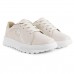 Tênis Casual Moleca Cadarço Feminino Off White