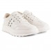 Tênis Casual Moleca Cadarço Feminino Off White