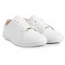 Tênis Casual Moleca Feminino Branco / Branco