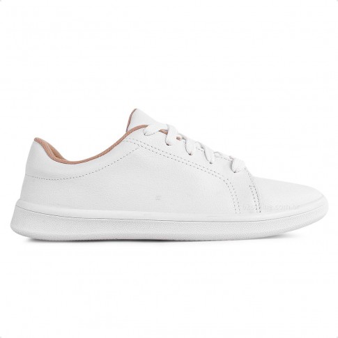 Tênis Casual Moleca Feminino Branco / Branco