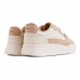 Tênis Moleca Casual Cadarço Feminino Off White / Bege