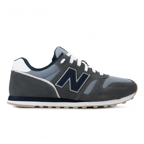 Tênis New Balance 373v2 Masculino Cinza / Marinho