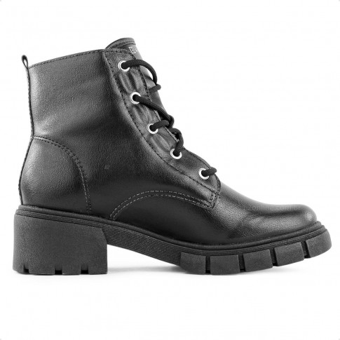 Bota Coturno Ramarim Tratorada Feminina Preto / Preto