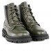 Bota Ramarim Coturno Tratorada Ziper Feminina Verde / Preto