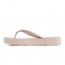 Chinelo Ramarim Plataforma Feminino Bege / Bege