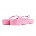 Chinelo Ramarim Plataforma Feminino Rosa Claro