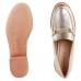 Mocassim Ramarim Casual Feminino Dourado