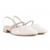 Sapato Ramarim Slingback Feminino Off White