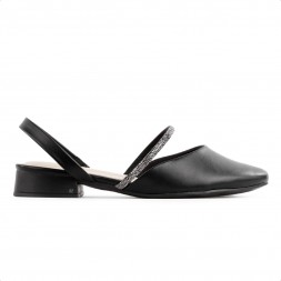 Sapato Ramarim Slingback Feminino Preto / Preto